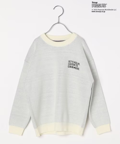 【BAYFLOW×PEANUTSコラボ人気ランキング 6位】「【PEANUTS×BAYFLOW】ピーナッツアソートニット(KIDS)」4,990円（税込）