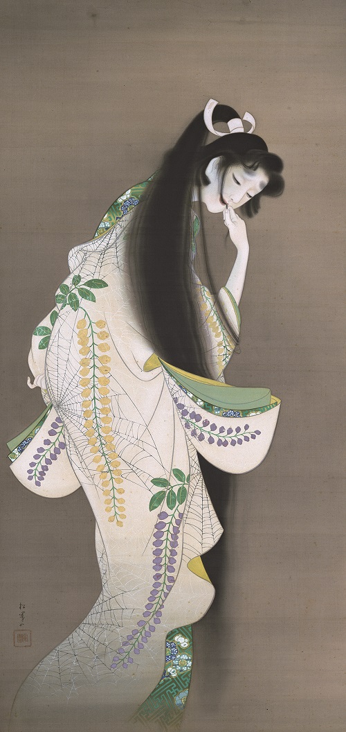 上村松園　《焰》 　　　　大正7年、東京国立博物館、東京展のみ、2週間展示