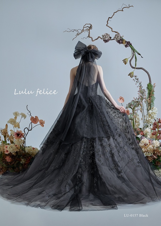 「Lulu felice（ルル・フェリーチェ）」新作ウェディングドレス　LU-0157_Black