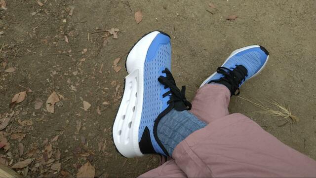 【ワークマン マンダムフライギア ドライランチャー】「かかとが分厚くてごついのでは？」と思いましたが実際には違和感なく、すぐになじみます！