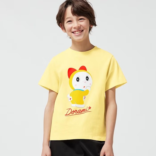 KIDS(男女兼用)グラフィックT(半袖) DORAEMON ¥990
