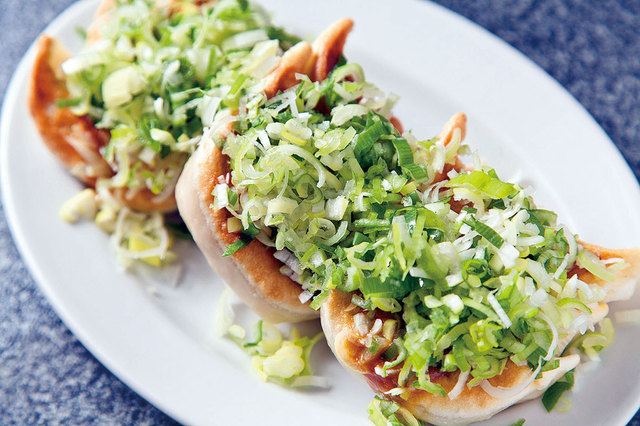 神田餃子屋 本店　ねぎ味噌餃子（9個）　620円