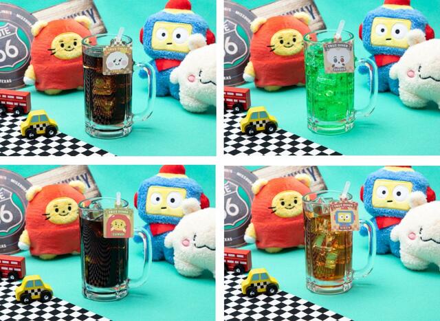 「TRUZカフェ～DINER～」がぶ飲みコーラ/がぶ飲みメロンソーダ/がぶ飲みアイスコーヒー/がぶ飲みアイスティー各880円（税込）