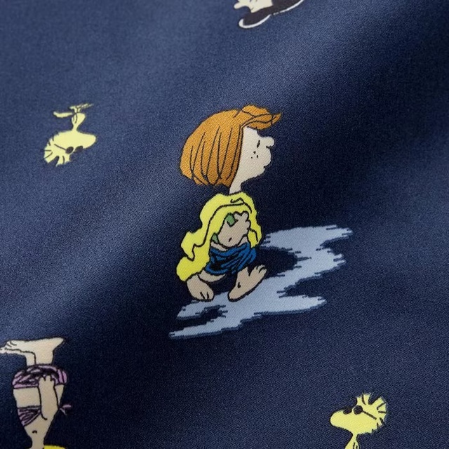 サテンパジャマ(半袖&ショートパンツ) Peanuts ¥2,990