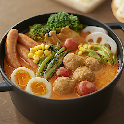 手づくり鍋の素　バターチキンカレー鍋 