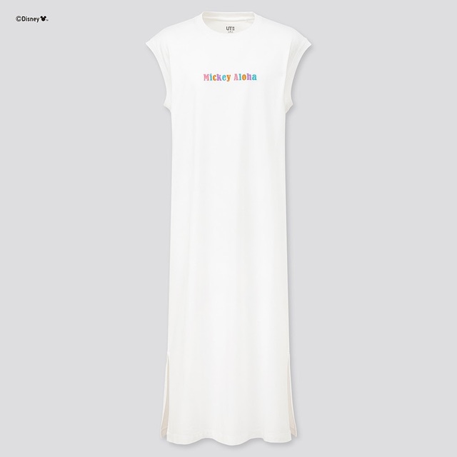 【WOMEN】ミッキー アロハ ワンピース（ノースリーブ）¥1,990