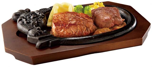 炭焼き超厚切り熟成サーロインステーキ＆炭焼きやわらかハーフヒレステーキ