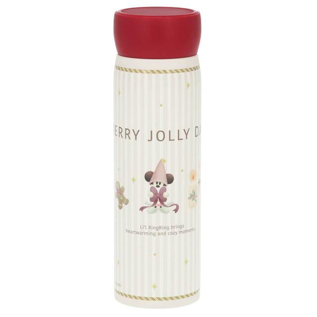 ステンレスボトル 3,800円|東京ディズニーリゾート「ディズニー・クリスマス」スペシャルグッズ|販売店舗:東京ディズニーランド「ディズニー&カンパニー」、東京ディズニーシー「ガッレーリア・ディズニー」|発売日:2026年11月10日(火)