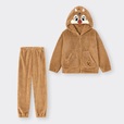 KIDS(男女兼用)マシュマロフィールラウンジセット(長袖) ¥3,490｜GUディズニー「チップ＆デール」コレクション