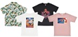 アロハ風半袖シャツ4,290円（税込）、半袖Tシャツ：各3,190円（税込）