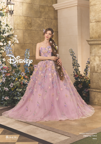 ディズニー　ウェディングセット 究極の美】「ディズニー新作ウェディングドレス」が素敵すぎる～!! 8人