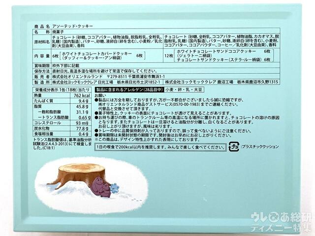 「ダッフィー＆フレンズのホワイト・ウィンタータイム・ワンダーズ」アソ―テッド・クッキー缶（裏底）