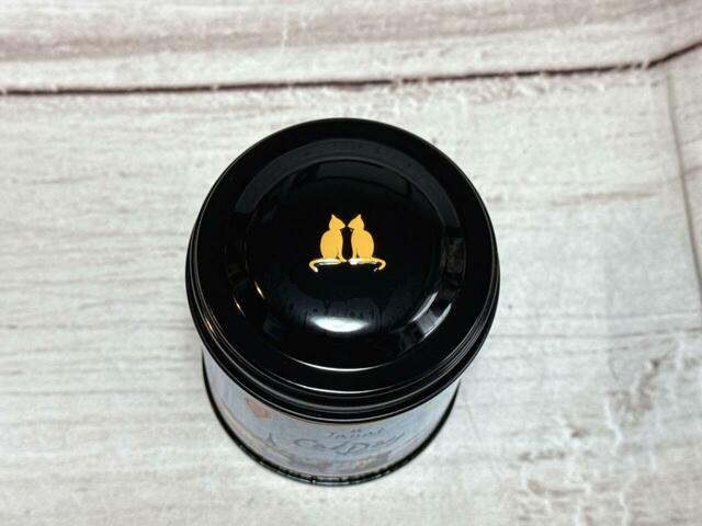 【カルディ ネコの日バッグ プレミアム／ジャンナッツ ボルドヌイ】蓋にもネコのシルエットが♪かわいい！