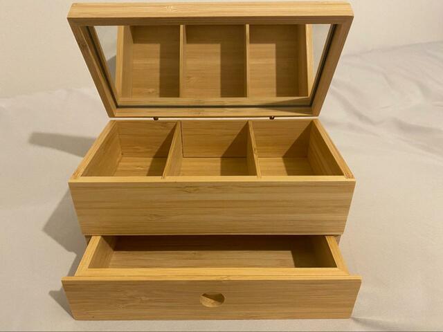 【IKEA（イケア）DRAGAN ドラガン ジュエリーボックス】サイズは18×10×10cm