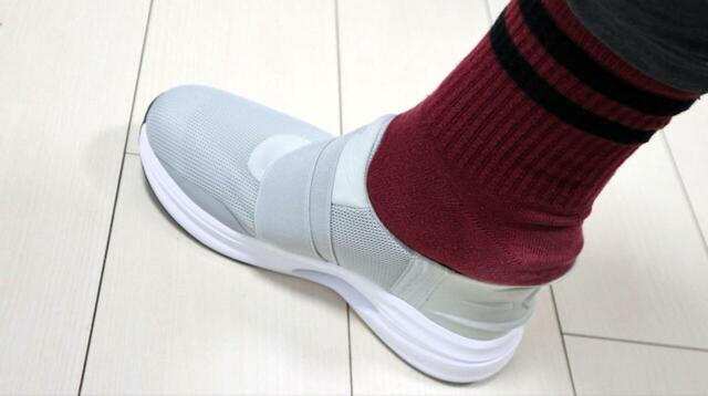 【コンバース コート ケイブスター SS XG】手をいっさい使わずに、足がすっぽり収まります！