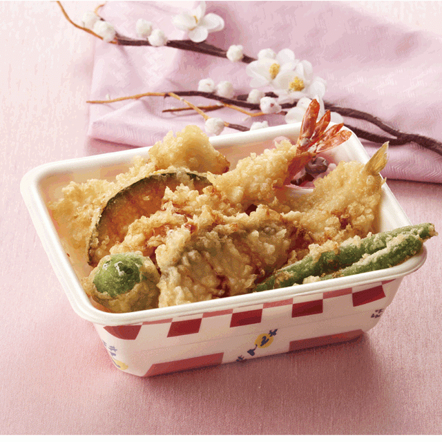 早春のっけ天丼弁当