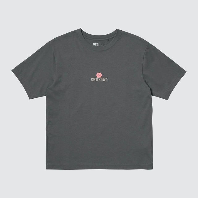 【ユニクロ「ちいかわ×ナガノのくま UT」】ウィメンズ／フロントには辛そうなちいかわがワンポイントでデザインされています