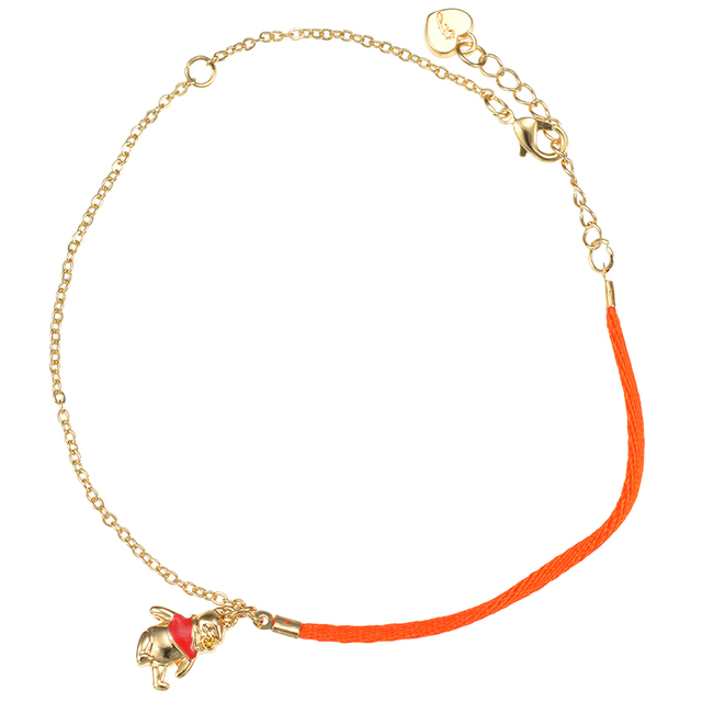 チェーンの部分がプーさんカラーに。