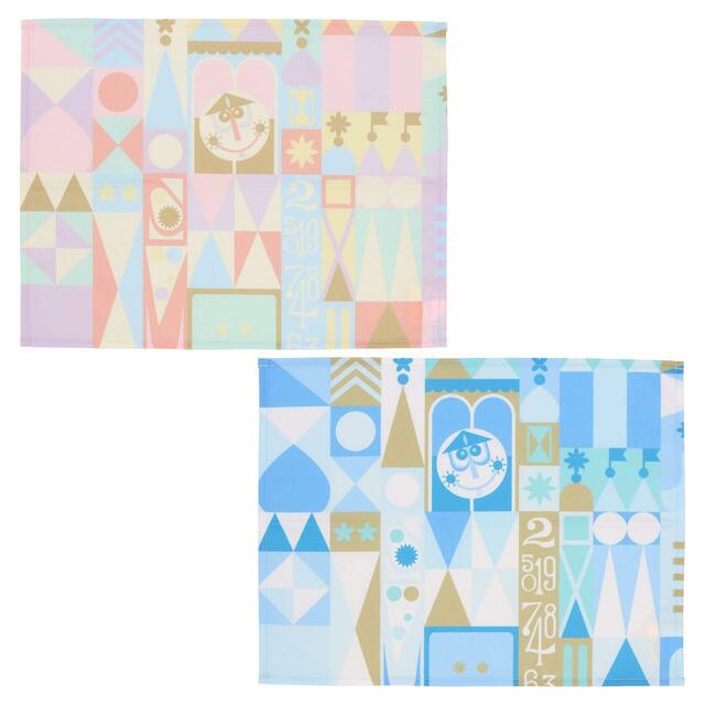 ランチョンマットセット 2,400円｜サイズ：（1枚あたり）縦約34×横約44cm、2枚セット｜東京ディズニーリゾート パークをモチーフにしたカラフルなグッズ｜発売日：2023年6月15日（木）｜販売店舗：東京ディズニーランド「ホームストア」、東京ディズニーシー「ヴィラ・ドナルド・ホームショップ」