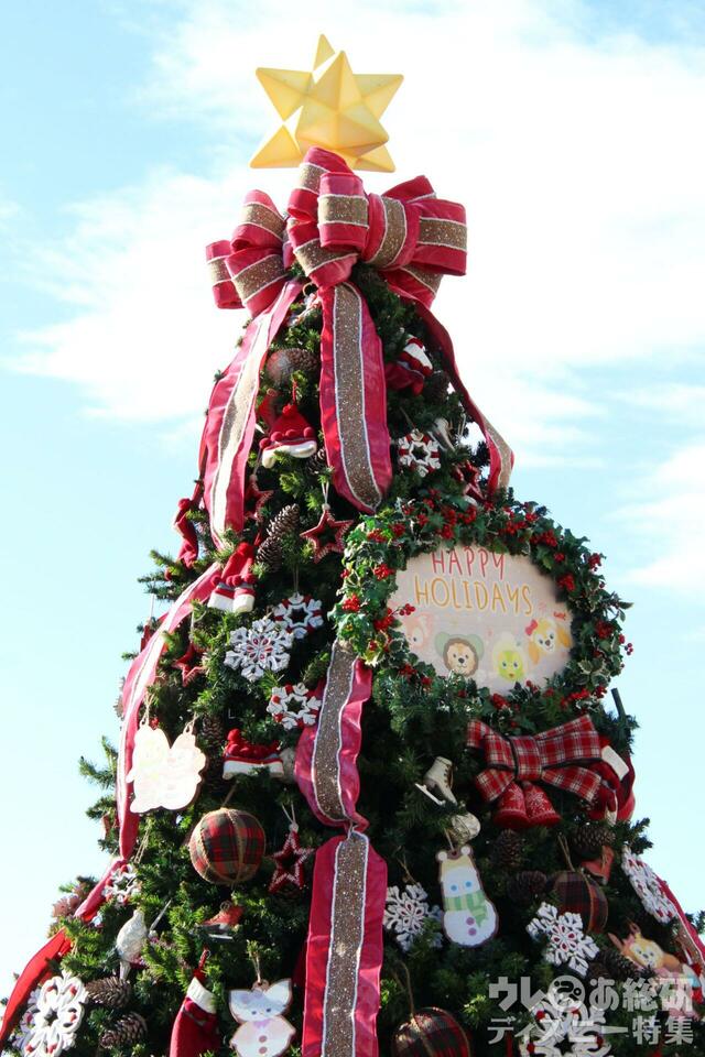 ダッフィーたちのクリスマスツリー