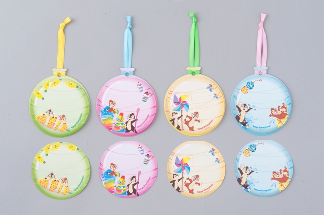 ふせんセット ¥850 ※（ヒモ部分を含む）縦約15×横約7.5cm、（台紙部分）縦約8.5×横約7.5cm（ふせん1枚）縦約6.5×横約7cm｜東京ディズニーランド「ディズニー夏祭り」2018年