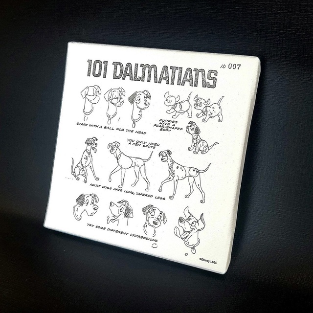 キャンバスアート(101匹わんちゃん) 3,800円(税込4,180円)|ディズニー100周年「The Wonder Movie CAFE」