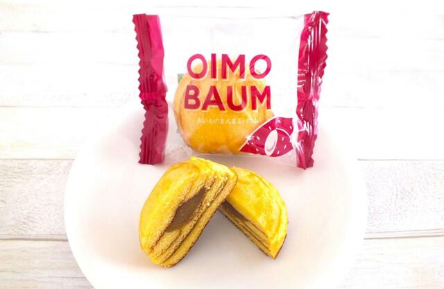 【カルディ おいものまんまるバウム】おいもバウムのサイズ(1個):60mm(直径)、25mm(厚さ)