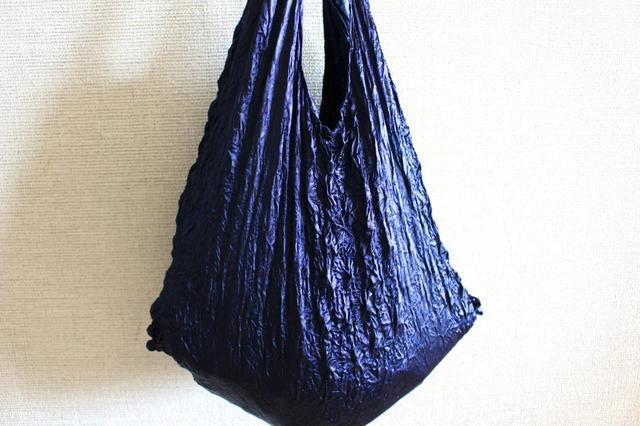 【キャンドゥ】くしゅくしゅショッピングバッグ／500円