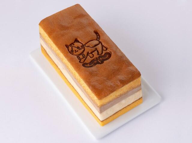 「シフォンサンド‐じゃらんver‐」＜価格：1個 1,500円（税込）＞【【2月22日は猫の日】グランスタ東京に「じゃらん」公式キャラクター“にゃらん”のスイーツ・グルメ・雑貨が大集合！】