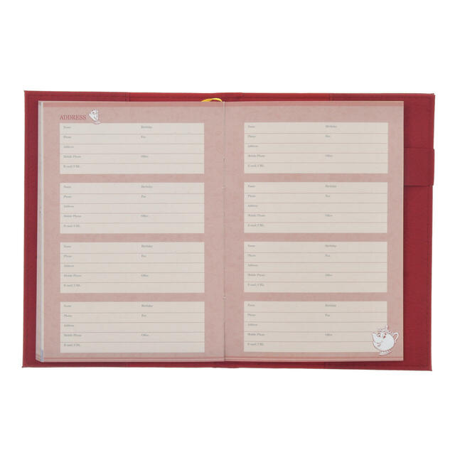 美女と野獣 手帳・スケジュール帳 B6 型押し CALENDAR＆ORGANIZER 2026 2,800円