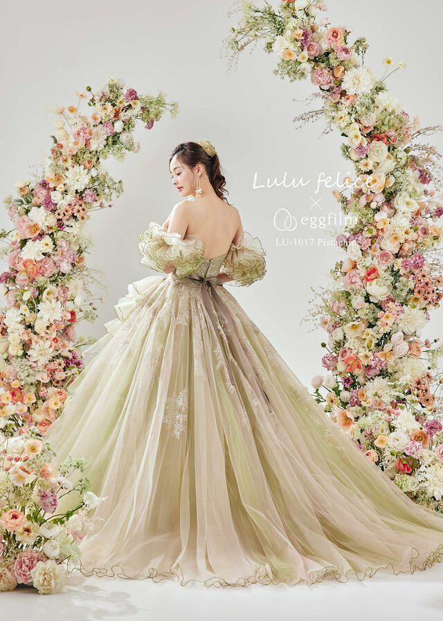 クラウディア「Lulu felice（ルル・フェリーチェ）」新作ウェディングドレス　LU-1017_Pistachio