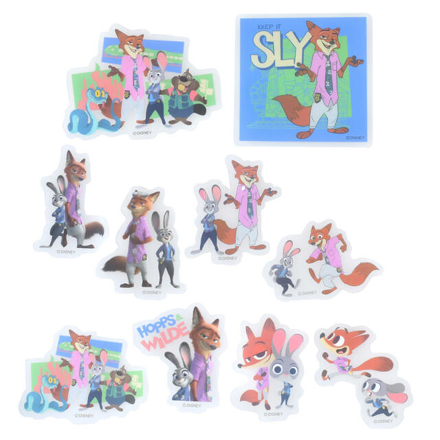 ズートピア2 シール・ステッカー クリア 貼ってはがせる Sticker Collection Disney ZOOTOPIA2 700円