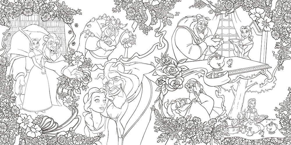 Disney - 希少　ディズニーランド　100周年記念　塗り絵　ART of 塗り絵集 Disney - 希少 ディズニーランド 100周年記念 塗り絵 ART of