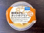 【シャトレーゼ　糖質82%カットのプリンキャラメルナッツクリーム】糖質は82%カットです