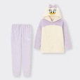 マシュマロフィールフーディセット(長袖)｜3,490円｜GU「ドナルド＆デイジー」ラウンジセット