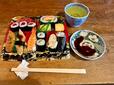 【東海道写楽 寿司セット写楽】早速お茶を淹れて食べていきます