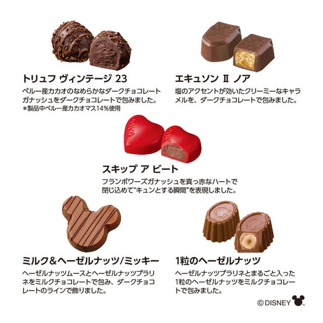 【GODIVA】ミッキー チョコレート アソートメント ハートボックス入り Disney Valentine 2025 3,800円