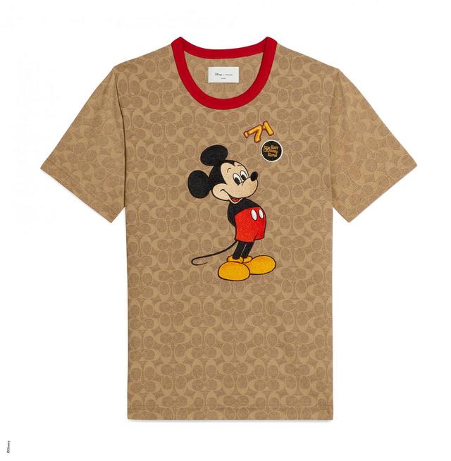 【DISNEY X COACH】ミッキーマウス アンド フレンズ シグネチャー Tシャツ オーガニック コットン／¥17,600 (税込)