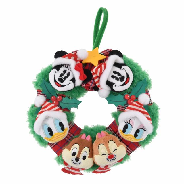 ミッキー＆フレンズ リース ぬいぐるみ風 Disney Christmas 2021／3,740円