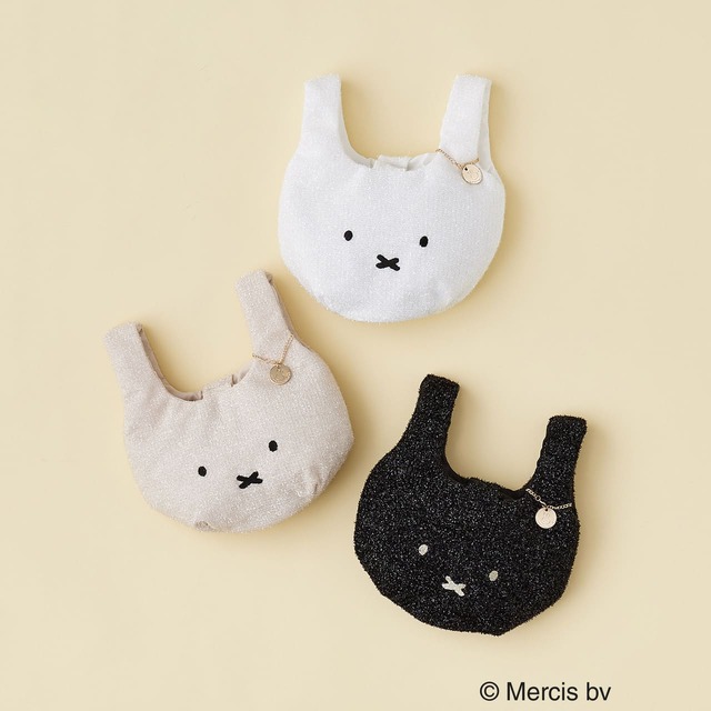 【ミッフィー×OPAQUE.CLIP】【miffy】キラキラマルシェバッグ　¥4,479／コンパクトで使いやすいサイズ感のトートバッグ