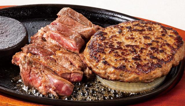 激アツステーキ(150g)& どんハンバーグ(200g)　