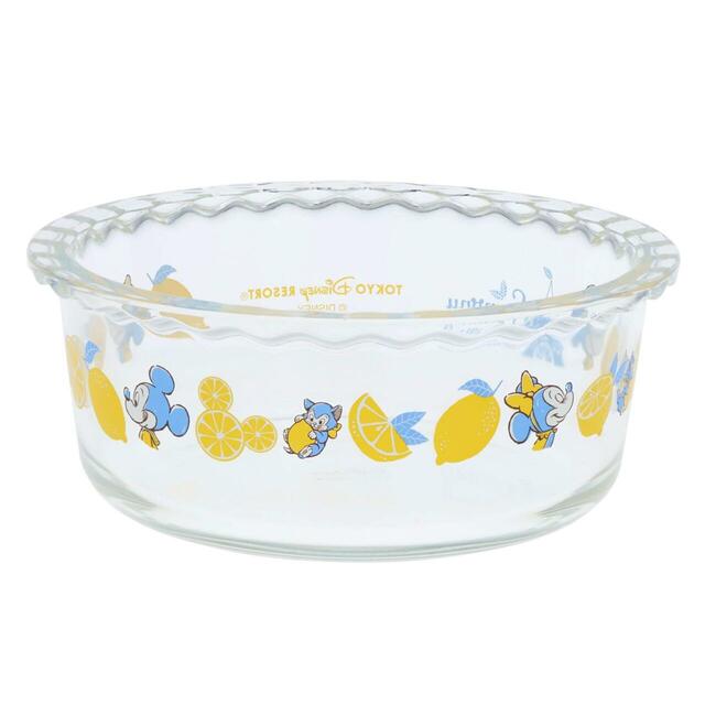 耐熱ガラスボウル 2,800円｜東京ディズニーリゾート レモン柄グッズ｜販売店舗：東京ディズニーランド「ホームストア」、東京ディズニーシー「ヴィラ・ドナルド・ホームショップ」｜発売日：2025年4月24日（木）