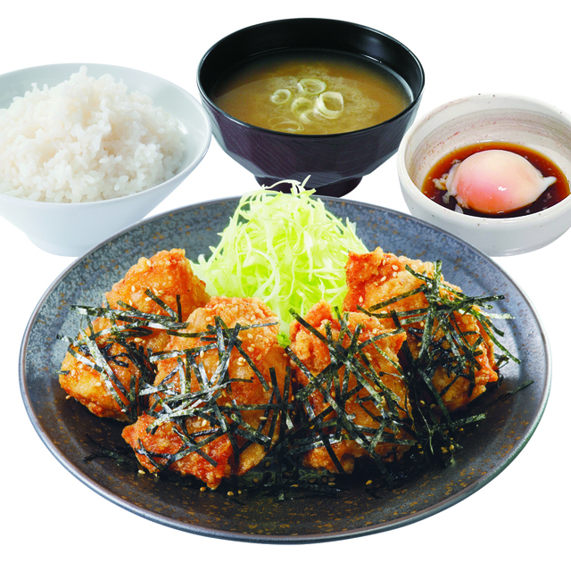 「温玉つけから定食」＜通常価格690円(税込759円)→感謝祭価格540円(税込594円)＞【からあげ専門店「からやま」のお客様感謝祭】