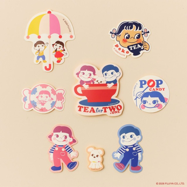 【ペコちゃん×Afternoon Tea LIVING】ステッカーセット ￥1,100