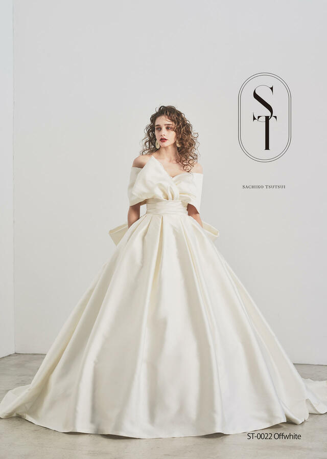 【クラウディア】ST新作ウェディングドレス|ST-0022_Offwhite
