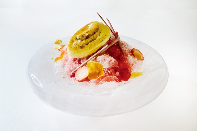 【ベルアメール 京都別邸 カフェメニュー】「かき氷 淡雪 ベリー」¥1,760