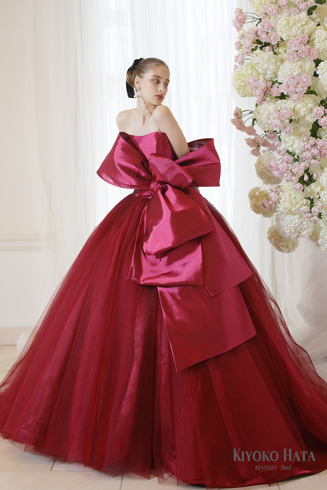 KIYOKO HATA（キヨコハタ）新作ウェディングドレス　KH-0581_Red