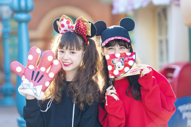 ミニーをワンポイントに! ミニー限定イベントの東京ディズニーランドで