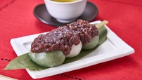 渾身の一本！粒餡団子（白・草）
