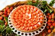 「静岡県産  “桃薫(とうくん)” のタルト」piece ¥1,360 / whole(25cm) ¥13,608【キル フェ ボン「2024 VERY STRAWBERRY」】